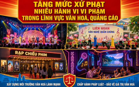 Từ ngày 01/7/2026 nhiều hành vi vi phạm trong lĩnh vực văn hóa, quảng cáo tại Hà Nội bị tăng mức xử phạt