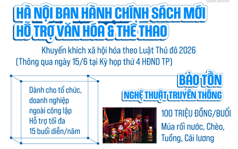 Hà Nội thông qua Nghị quyết quy định một số chính sách hỗ trợ Văn hóa và Thể thao
