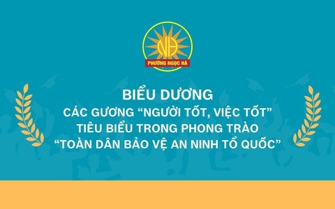 Biểu dương các gương “Người tốt, việc tốt” tiêu biểu trong Phong trào Toàn dân Bảo vệ an ninh Tổ quốc