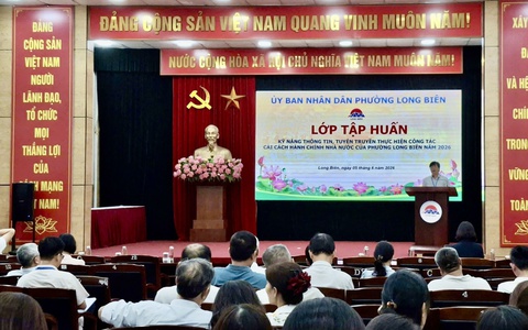 Phường Long Biên tập huấn huấn Kỹ năng Thông tin, tuyên truyền về Cải cách hành chính nhà nước năm 2026