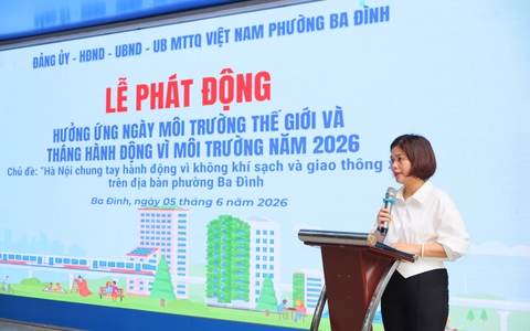 Phường Ba Đình tổ chức Lễ ra quân hưởng ứng Ngày Môi trường thế giới và Tháng hành động vì môi trường năm 2026