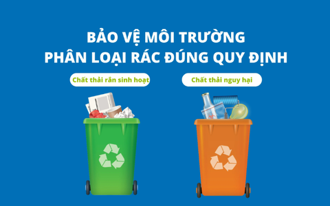 Chung tay bảo vệ môi trường: Thực hiện phân loại, tập kết rác thải sinh hoạt đúng quy định