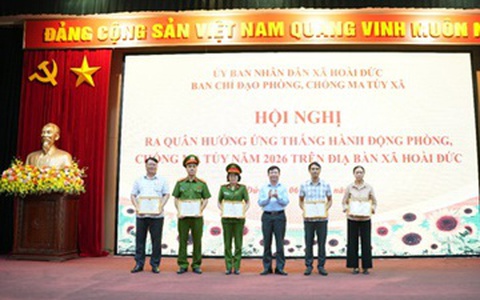 Hoài Đức ra quân hưởng ứng Tháng hành động phòng, chống ma túy năm 2026: Chung tay xây dựng địa bàn không ma túy