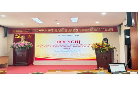 PHƯỜNG HOÀNG MAI TĂNG CƯỜNG TRIỂN KHAI HANOIWORK, TỪNG BƯỚC HOÀN THIỆN MÔ HÌNH CHÍNH QUYỀN SỐ, NÂNG CAO CHẤT LƯỢNG QUẢN LÝ, ĐIỀU HÀNH