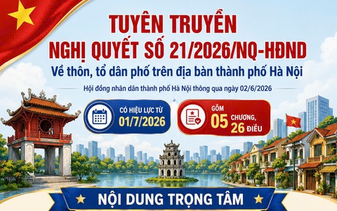 QUY ĐỊNH MỚI VỀ TỔ CHỨC, HOẠT ĐỘNG CỦA THÔN, TỔ DÂN PHỐ TỪ NGÀY 01/7/2026