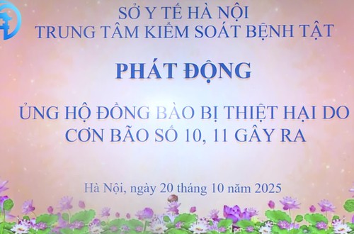 CDC Hà Nội ủng hộ đồng bào bị thiệt hại do cơn bão số 10 và số 11