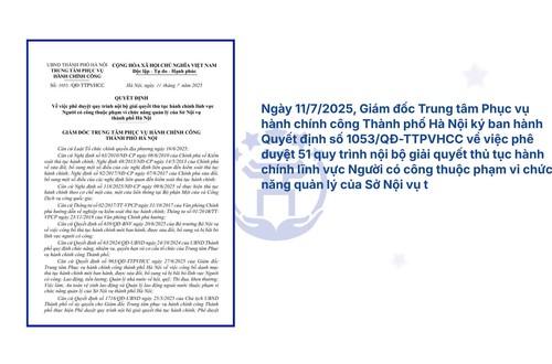 12 quy trình nội bộ trong giải quyết thủ tục hành chính thuộc thẩm quyền giải quyết của UBND cấp xã trong 51 quy trình nội bộ giải quyết TTHC lĩnh vực Người có công