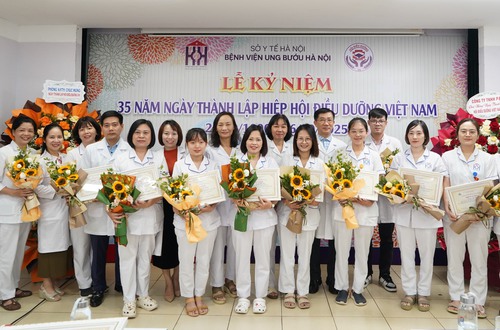 Bệnh viện Ung bướu Hà Nội: Tổ chức Lễ kỷ niệm 35 năm ngày thành lập Hiệp hội điều dưỡng Việt Nam