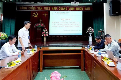 Kiểm tra công vụ và cải cách hành chính năm 2025 tại Bệnh viện đa khoa Vân Đình