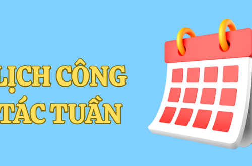 LỊCH CÔNG TÁC TUẦN CỦA LÃNH ĐẠO TRUNG TÂM
