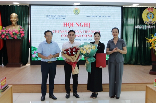 Bàn giao Công đoàn cơ sở về trực thuộc Công đoàn Y tế Việt Nam quản lý