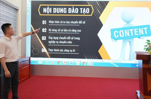 Tập huấn nâng cao năng lực chuyển đổi số 