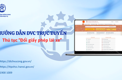 Hướng dẫn công dân thực hiện thủ tục “Đổi giấy phép lái xe” trực tuyến trên Cổng Dịch vụ công Quốc gia