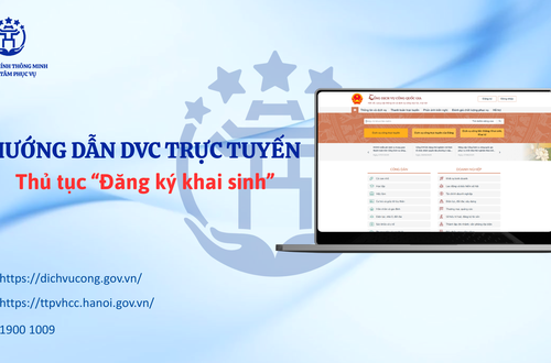 Hướng dẫn công dân thực hiện trực tuyến thủ tục 
