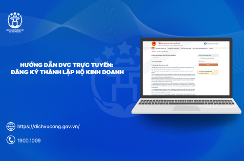 Hướng dẫn thực hiện Thủ tục Đăng ký thành lập hộ kinh doanh