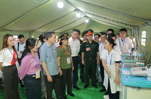 Các đơn vị đảm bảo an toàn công tác y tế phục vụ Lễ diễu binh, diễu hành