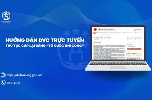 Hướng dẫn DVC trực tuyến: Thủ tục Cấp lại Bằng “Tổ quốc ghi công”