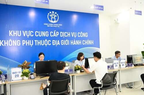 Hà Nội phê duyệt Danh mục thủ tục hành chính thực hiện không phụ thuộc vào địa giới hành chính (Đợt 1)