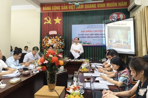 BVĐK Thanh Trì thẩm định hồ sơ bệnh án điện tử góp phần nâng cao chất lượng quản lý, khám chữa bệnh