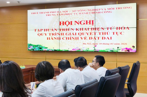Trung tâm Phục vụ hành chính công phối hợp triển khai điện tử hóa quy trình thủ tục hành chính về đất đai