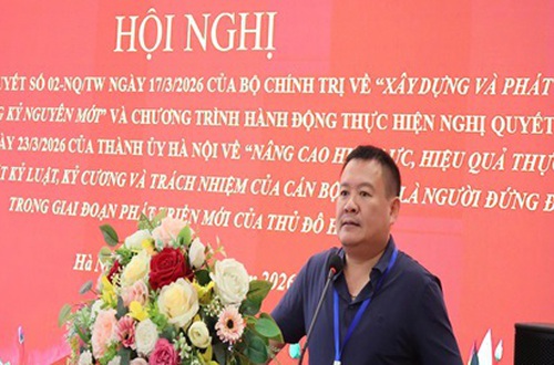 Hội nghị nghiên cứu, học tập, quán triệt, tuyên truyền Nghị quyết số 02-NQ/TW của Bộ Chính trị, Chương trình hành động của Thành uỷ Hà Nội và Chỉ thị số 09-CT/TW của Ban Thường vụ Thành ủy