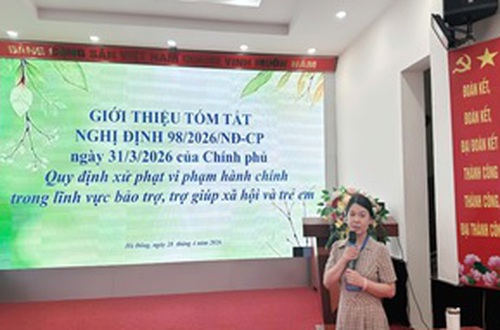 Nâng cao hiệu quả công tác bảo trợ xã hội, trẻ em, thông qua quán triệt các văn bản pháp luật