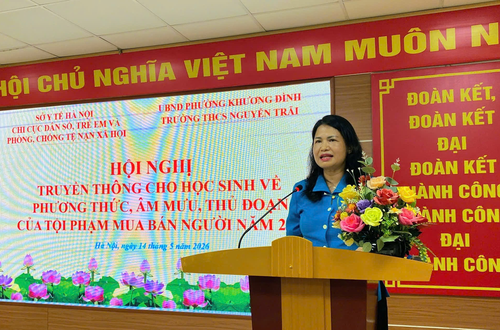 Hà Nội tăng cường truyền thông phòng, chống mua bán người trong trường học