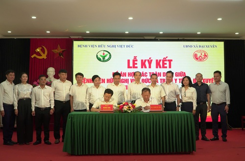 Bệnh viện Hữu nghị Việt Đức hỗ trợ nâng cao năng lực y tế cơ sở tại xã Đại Xuyên