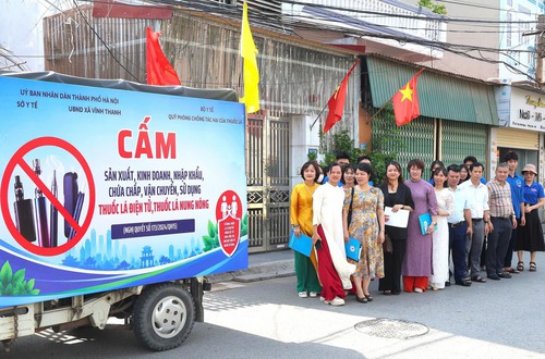 100% các xã, phường của thành phố hưởng ứng Ngày Thế giới không thuốc lá 31/5