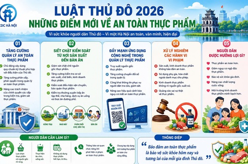 Luật Thủ đô 2026 - Những điểm mới về an toàn thực phẩm