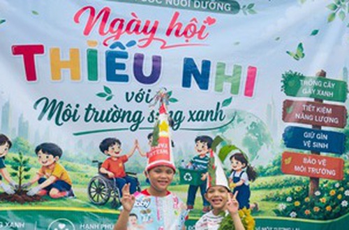 Sắc màu tuổi thơ từ những điều bình dị - Ngày hội Thiếu nhi với môi trường sống xanh