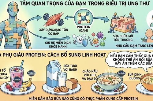 Bệnh viện Ung Bướu Hà Nội khuyến cáo những lưu ý cơ bản cho khẩu phần ăn của người bệnh ung thư