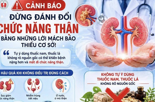 Mất một bên thận vì tin lời truyền miệng: Cảnh báo từ một ca bệnh đáng tiếc