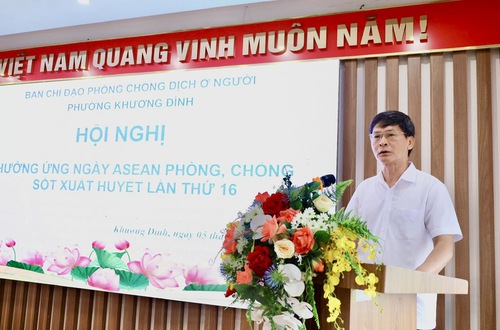 Phường Khương Đình chủ động kiểm soát, ngăn chặn dịch bệnh và nâng cao ý thức của cộng đồng trong công tác phòng chống sốt xuất huyết