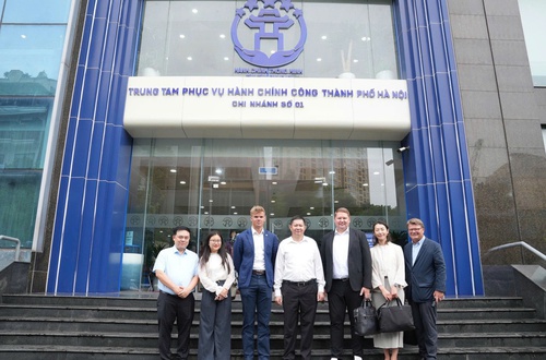 Đoàn công tác Đại sứ quán Đan Mạch ấn tượng với mô hình phục vụ hành chính công của Hà Nội