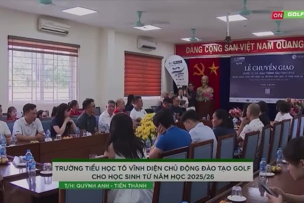 Trường Tiểu học Tô Vĩnh Diện chủ động đào tạo Golf cho học sinh từ năm học 2025- 2026