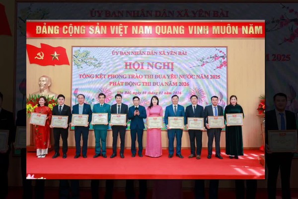 UBND xã Yên Bài tổng kết phong trào thi đua yêu nước năm 2025, phát động thi đua năm 2026