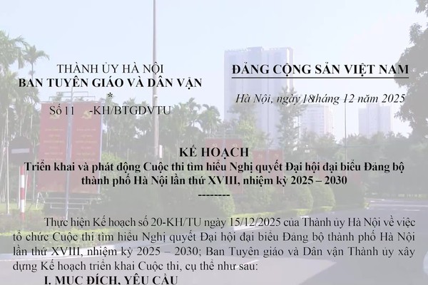 HƯỚNG DẪN CÀI ĐẶT VÀ THAM GIA CUỘC THI TÌM HIỂU NGHỊ QUYẾT ĐẠI HỘI ĐẠI BIỂU ĐẢNG BỘ THÀNH PHỐ HÀ NỘI LẦN THỨ XVIII