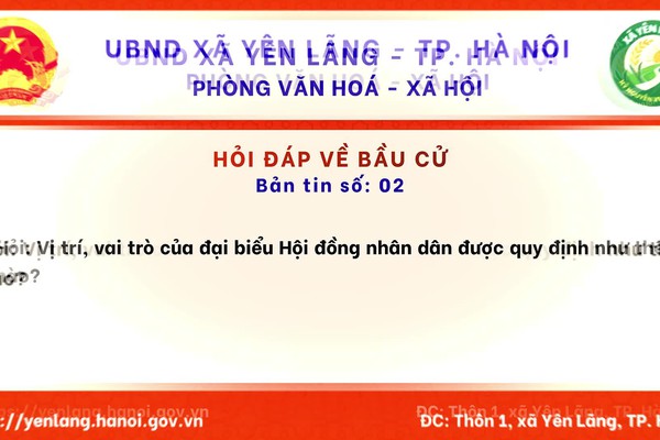 BẢN TIN 02 HỎI ĐÁP VỀ BẦU CỬ QUỐC HỘI KHÓA XVI VÀ HĐND CÁC CẤP NHIỆM KỲ 2026-2031.