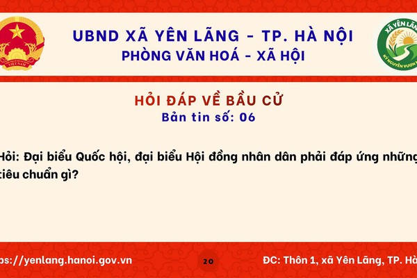 BẢN TIN 06 HỎI ĐÁP VỀ BẦU CỬ QUỐC HỘI KHÓA XVI VÀ HĐND CÁC CẤP NHIỆM KỲ 2026-2031