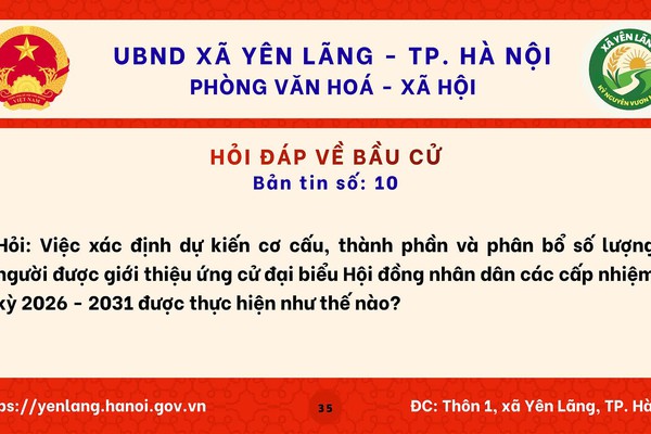 BẢN TIN 10 HỎI ĐÁP VỀ BẦU CỬ QUỐC HỘI KHÓA XVI VÀ HĐND CÁC CẤP NHIỆM KỲ 2026-2031