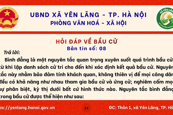 BẢN TIN 08 HỎI ĐÁP VỀ BẦU CỬ QUỐC HỘI KHÓA XVI VÀ HĐND CÁC CẤP NHIỆM KỲ 2026-2031
