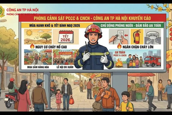 Khuyến cáo bảo đảm an toàn phòng cháy, chữa cháy dịp Tết Nguyên đán Bính Ngọ 2026