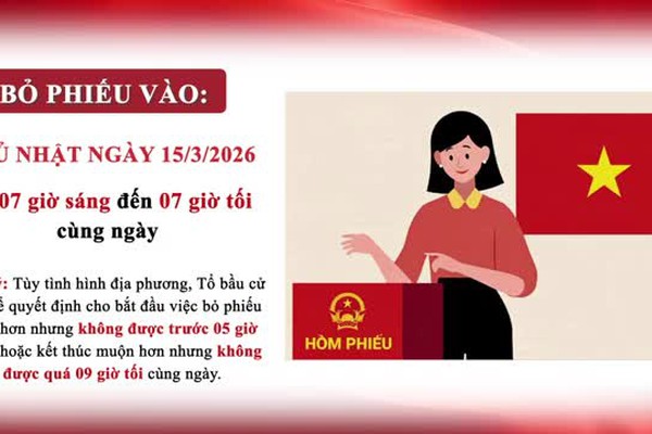 Bài tuyên truyền về nguyên tắc, trình tự bỏ phiếu bầu cử đại biểu Quốc hội khóa XVI và đại biểu HĐND các cấp nhiệm kỳ 2026 - 2031!