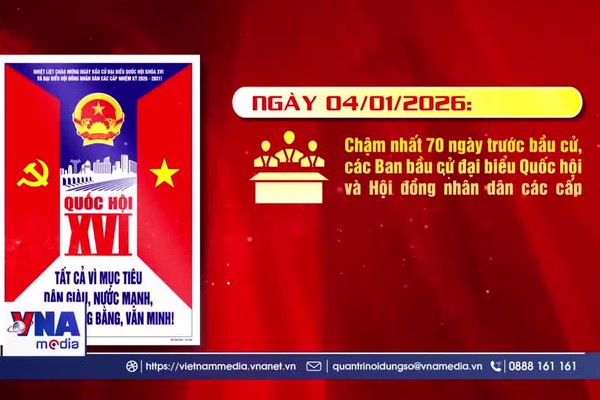 Tuyên truyền bầu cử đại biểu Quốc hội khóa XVI và Hội đồng nhân dân các cấp nhiệm kỳ 2026 - 2031