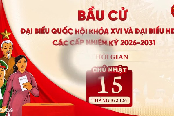 Hướng dẫn quy trình bỏ phiếu bầu cử đại biểu Quốc hội khóa XVI và đại biểu HĐND các cấp nhiệm kỳ 2026 - 2031