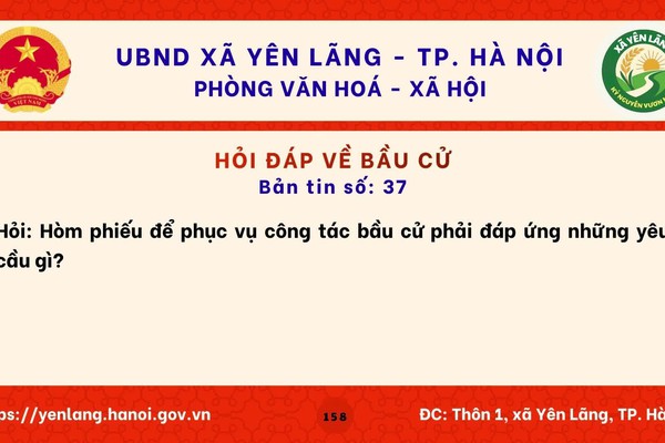 BẢN TIN 37 HỎI ĐÁP VỀ BẦU CỬ QUỐC HỘI KHÓA XVI VÀ HĐND CÁC CẤP NHIỆM KỲ 2026-2031
