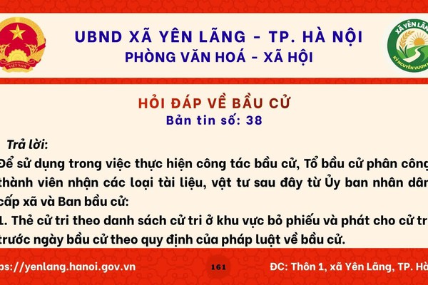 BẢN TIN 38 HỎI ĐÁP VỀ BẦU CỬ QUỐC HỘI KHÓA XVI VÀ HĐND CÁC CẤP NHIỆM KỲ 2026-2031