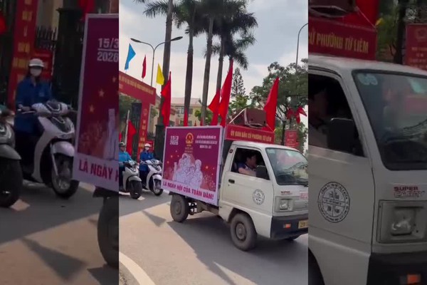 Tuổi trẻ Từ Liêm tổ chức tuyên truyền lưu động chào mừng bầu cử
