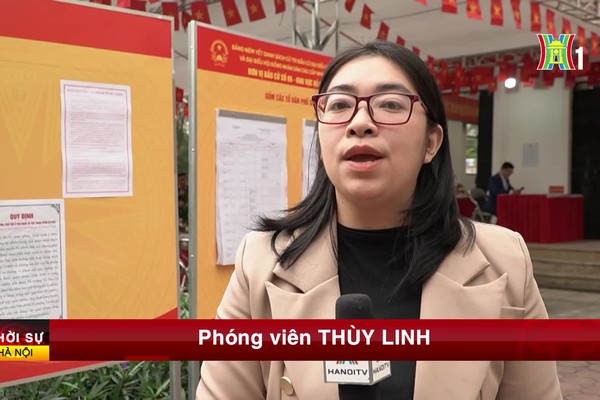 Không khí bầu cử tại phường Yên Sở